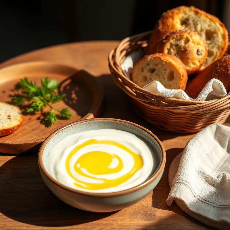 Tzatziki with bread